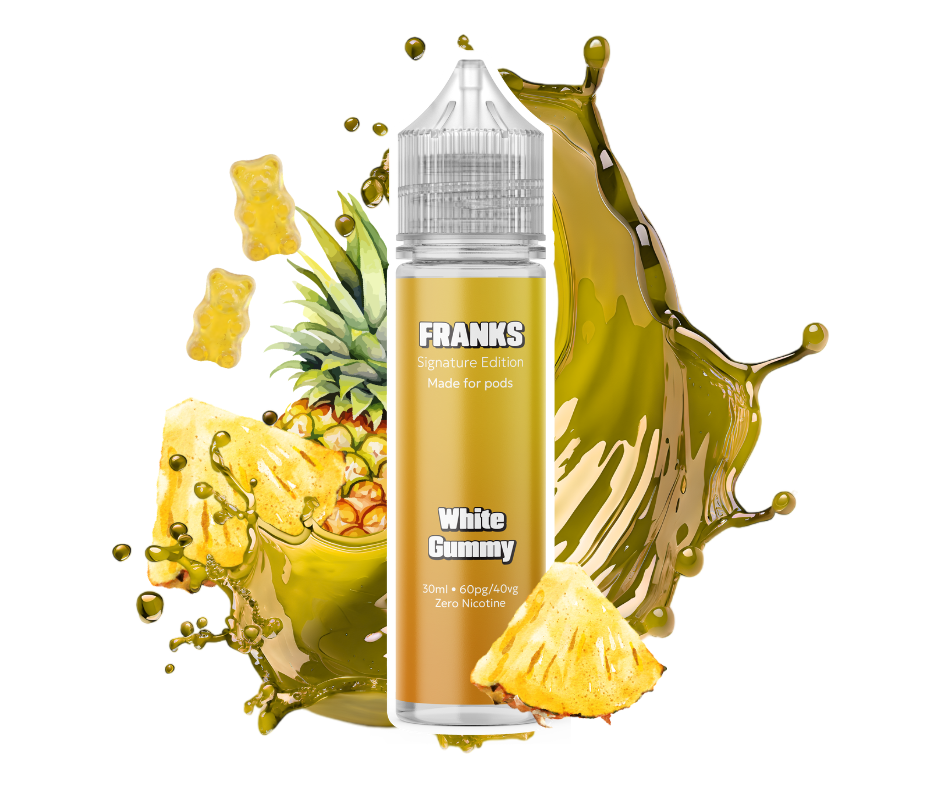 White Gummy Vape Juice Frank's - Signature Edition White Gummy Vape Juice Frank's - Signature Edition