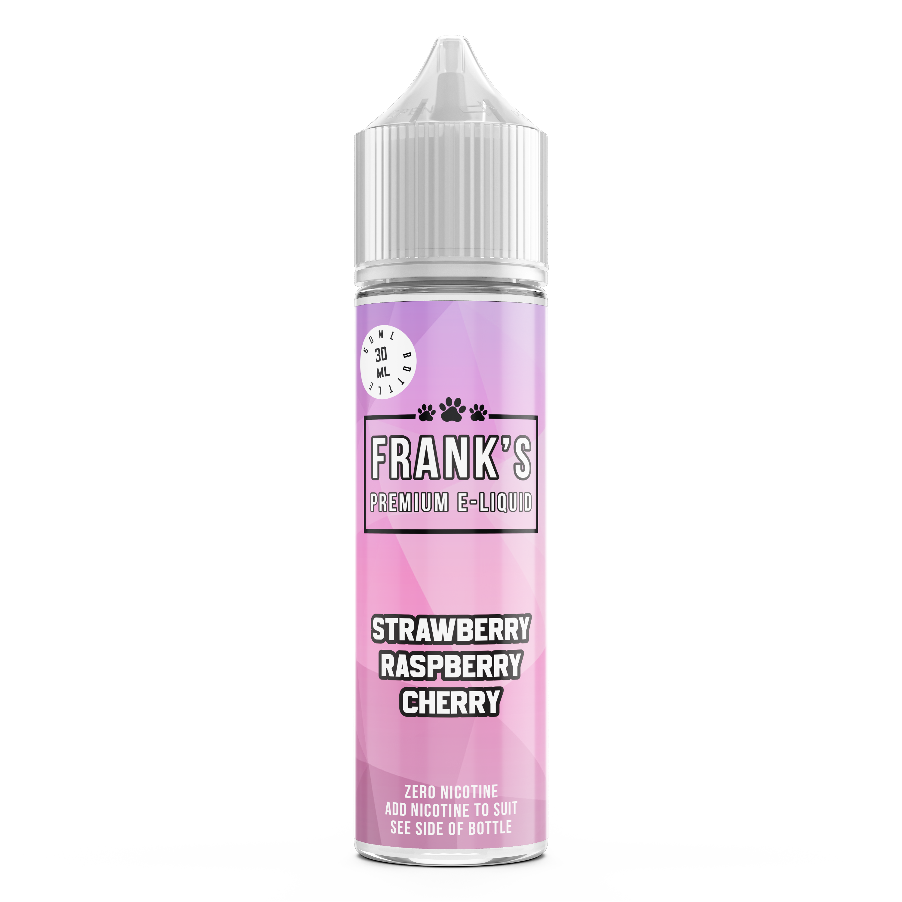 Frank's White Lid- Strawberry Raspberry Cherry - Longfill - 0 to 10mg