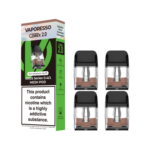 Vaporesso - Xros Pods 0.4 </br>(4 Pack)