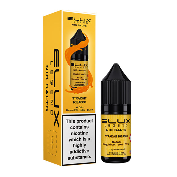 ELUX - STRAIGHT TOBACCO - NIC SALT 10MG