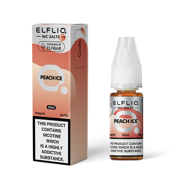 ELFLIQ - PEACH ICE - NIC SALT 5MG