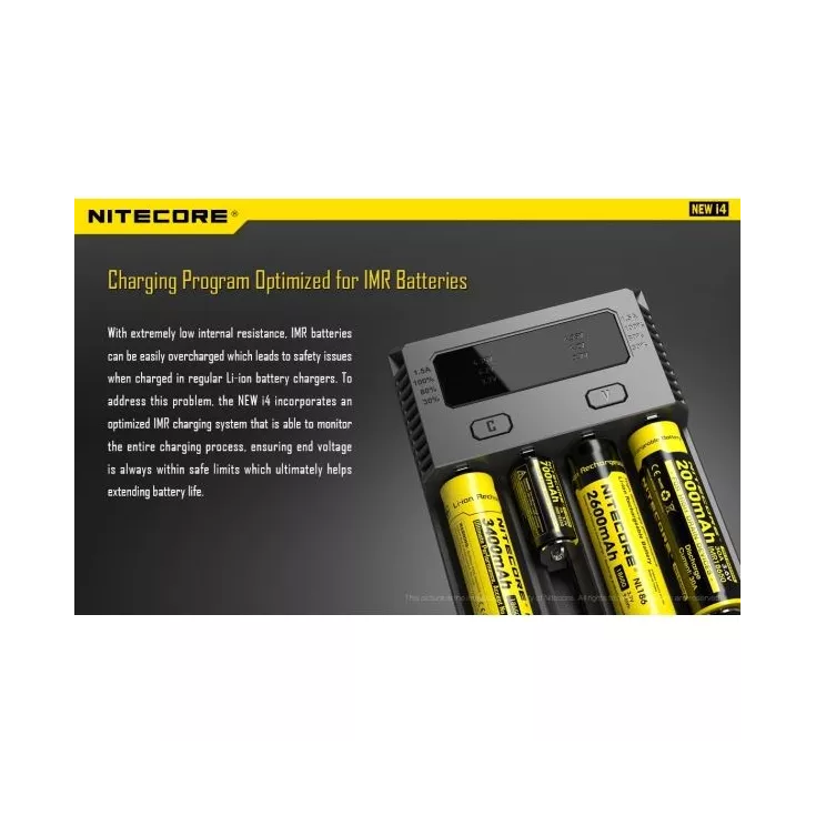 NITECORE - INTELLICHARGER i4 - BATTERY CHARGER