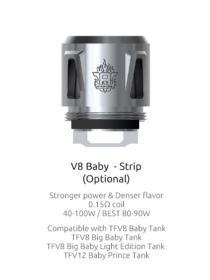 Smok - V8 Baby Strip Coils </br>(5 Pack)