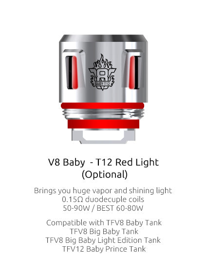 Smok - V8 Baby T12 Coils </br>(5 Pack)