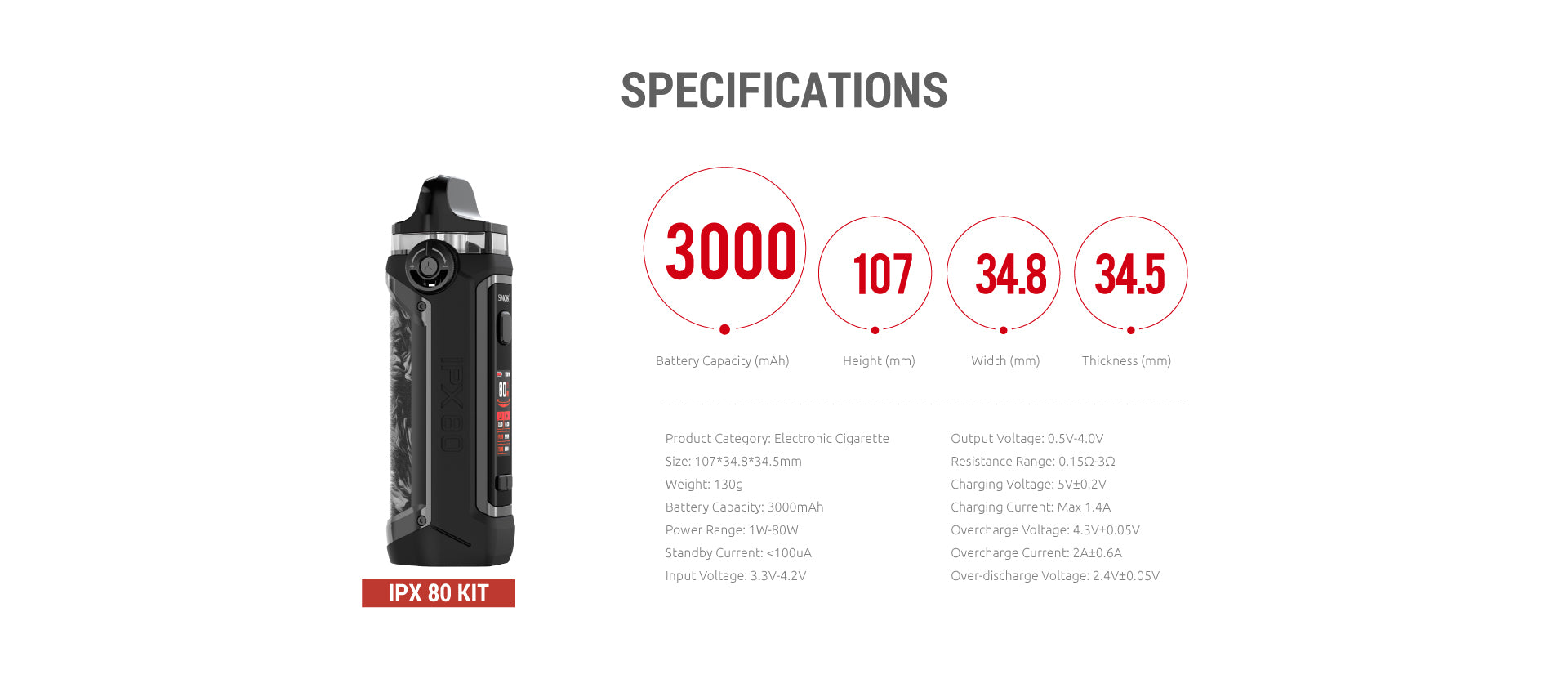 Smok - IPX80 Kit - Red