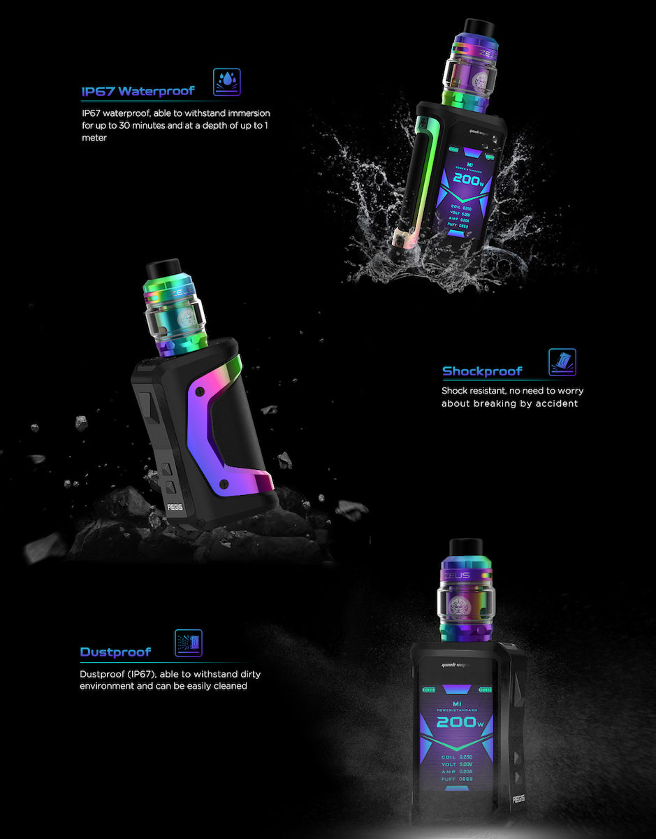 Geek Vape - Aegis X - Mod Only Rainbow & Black