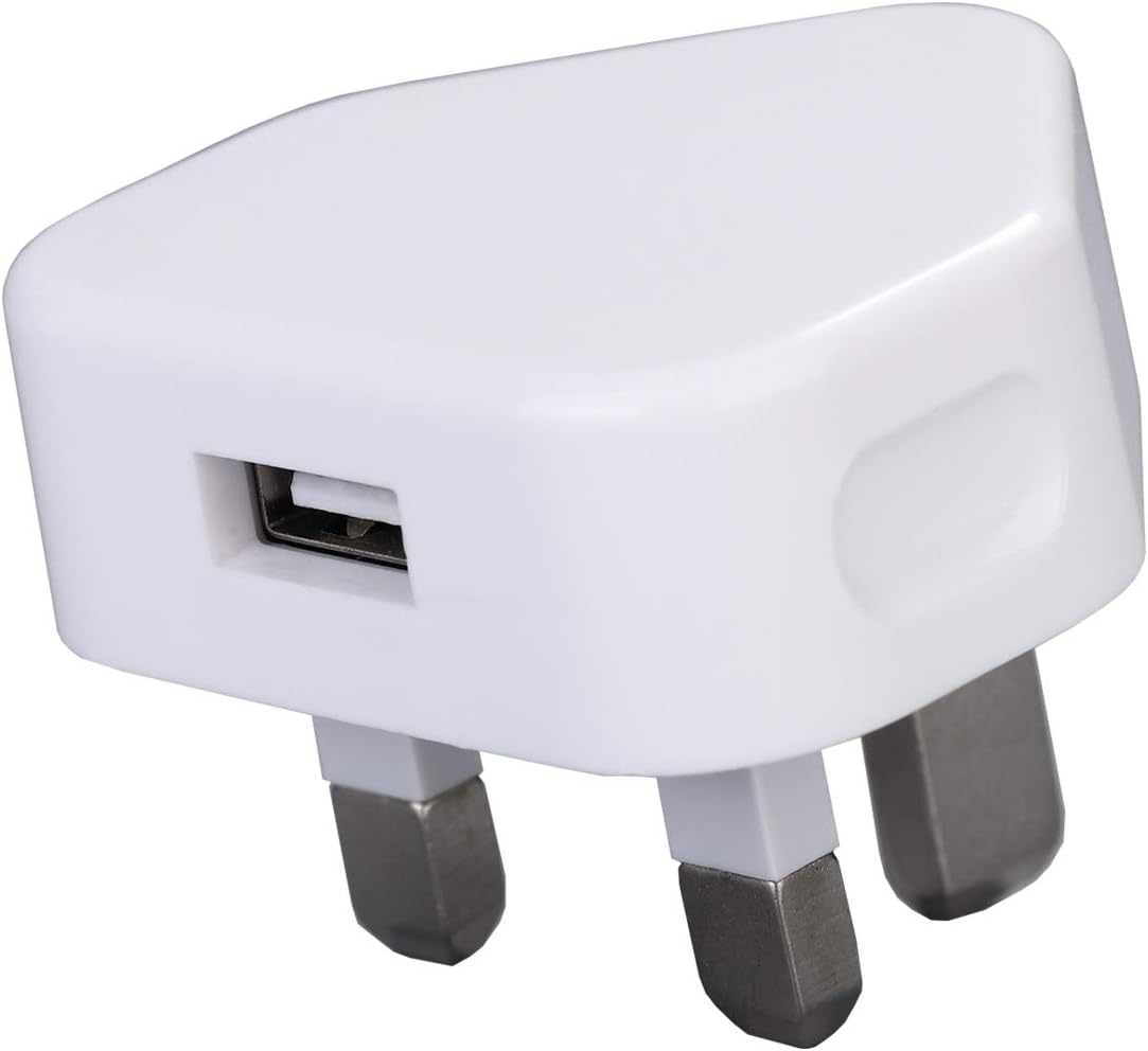 USB Mains Charger 3 Pin UK Plug