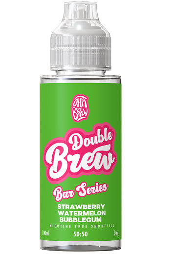 DOUBLE BREW - STRAWBERRY WATERMELON BUBBLEGUM - 100ML