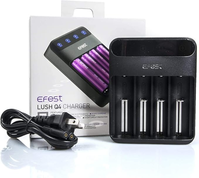 EFEST - LUSH Q4 2A BATTERY CHARGER </br>4 SLOTS