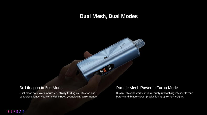 ELFBAR - ELFX MEGA KIT - SILVER