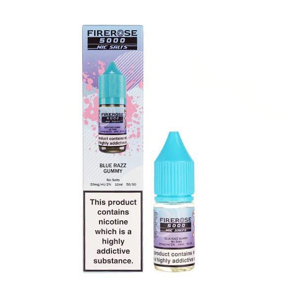 FIREROSE 5000 - BLUE RAZZ GUMMY - NIC SALT 10MG