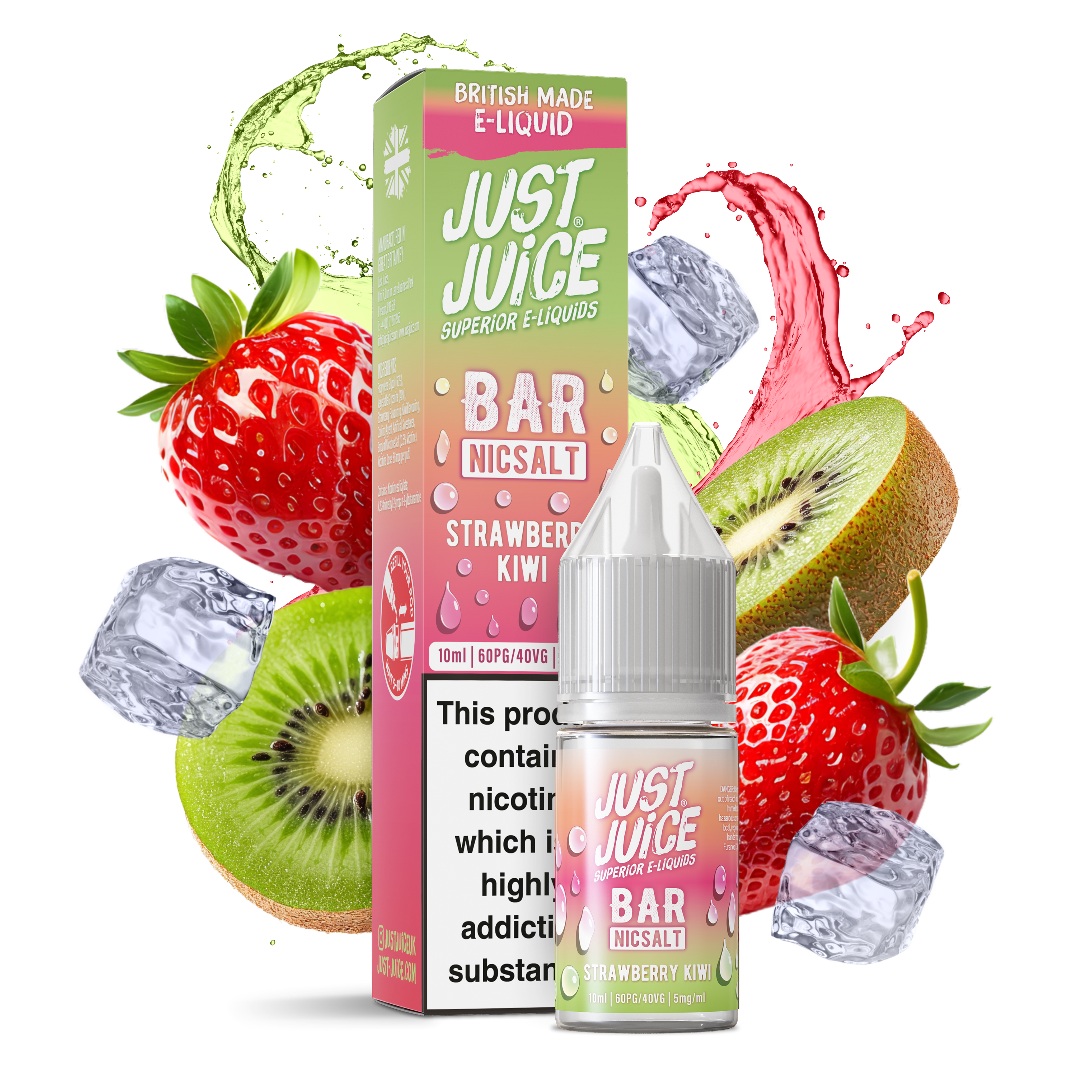 Just Juice - Strawberry Kiwi - Nic Salt 5MG