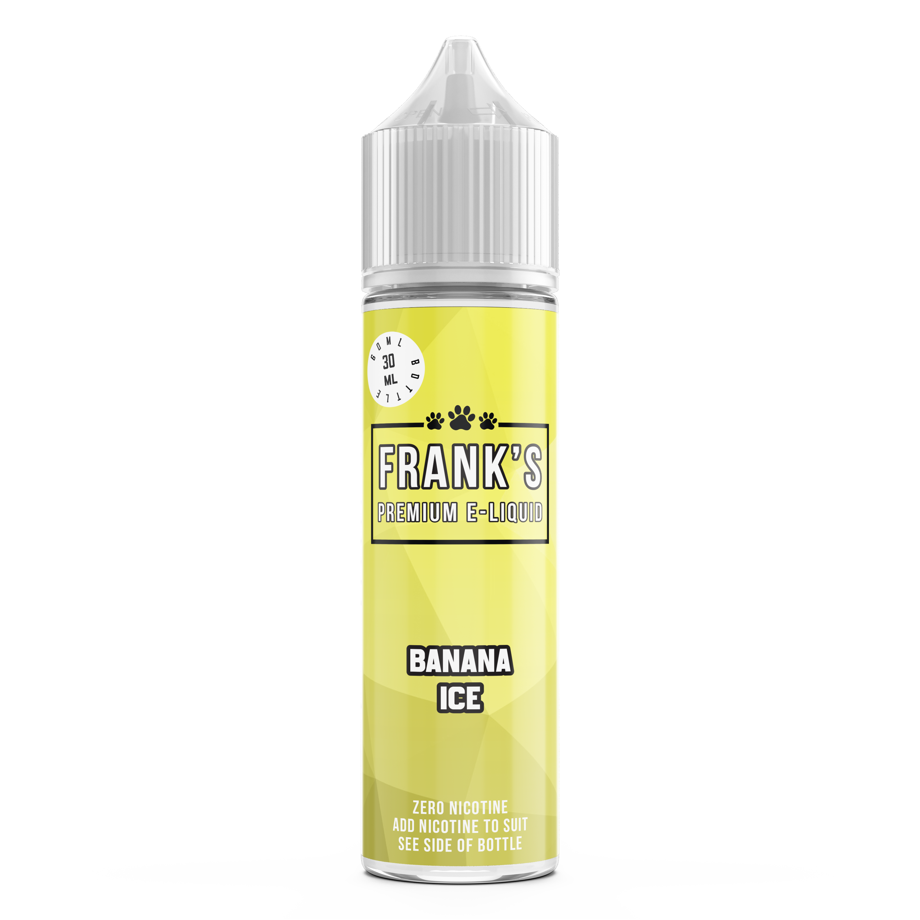 Frank's White Lid- Banana Ice - Longfill - 0 to 10mg
