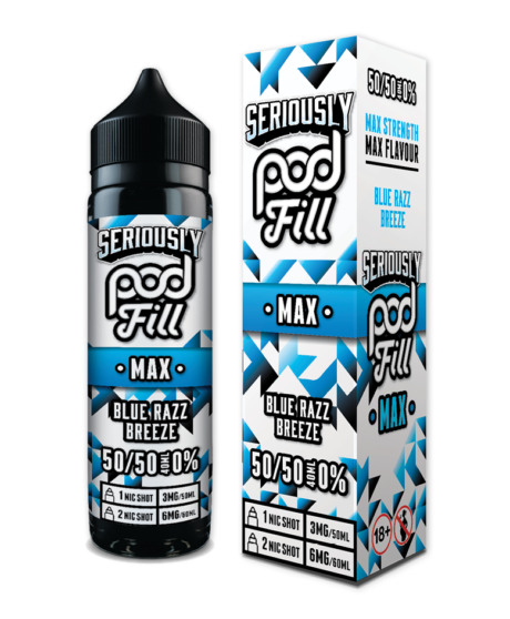 SERIOUSLY POD FILL MAX - BLUE RAZZ BREEZE - 40ML