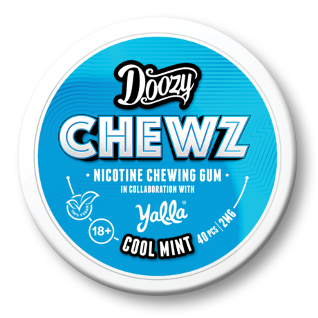DOOZY CHEWZ - COOL MINT - NICOTINE GUM 2MG