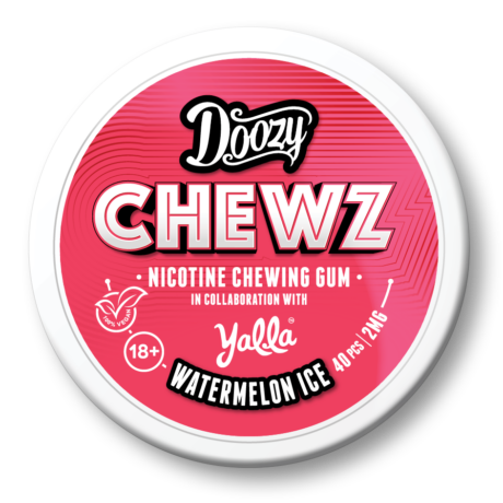 DOOZY CHEWZ - WATERMELON ICE - NICOTINE GUM 2MG