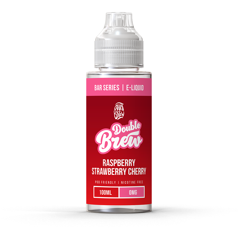 DOUBLE BREW - RASPBERRY STRAWBERRY CHERRY - 100ML