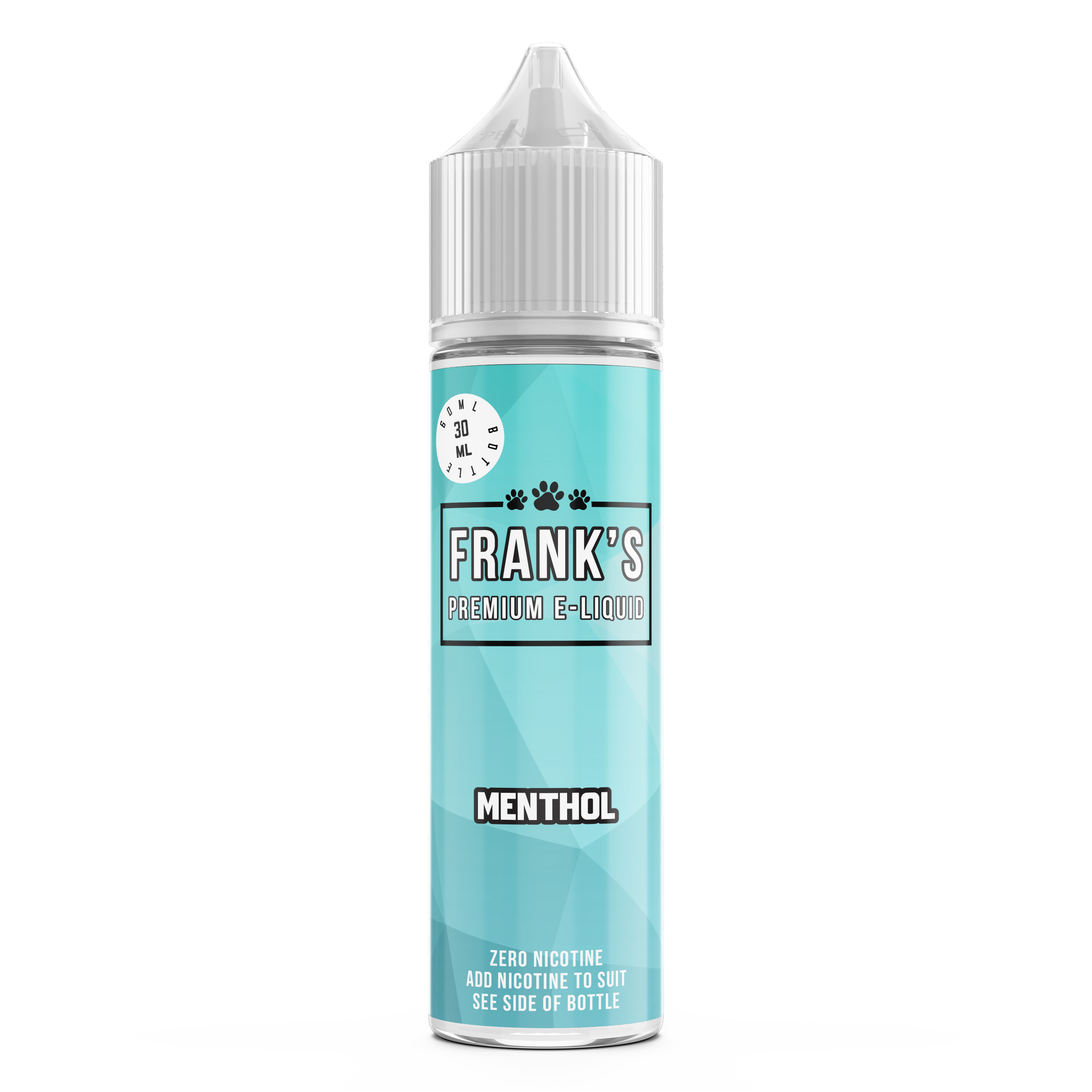Frank's White Lid-Menthol - Longfill - 0 to 10mg