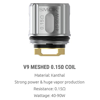 Smok - TFV9 0.15 Coils </br>(5 Pack)
