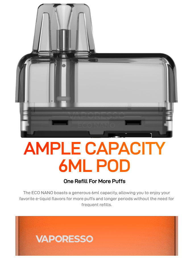 Vaporesso - Eco Nano Pods 0.6 <br/>(2 Pack)