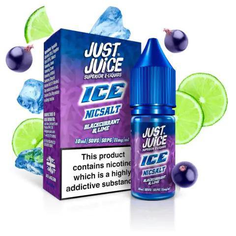 Just Juice - Blackcurrant and Lime Ice - Nic Salt - 11MG