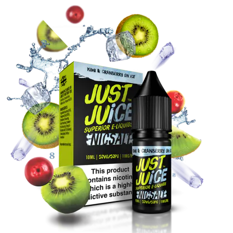 Just Juice - Kiwi & Cranberry on Ice - Nic Salt- 11MG