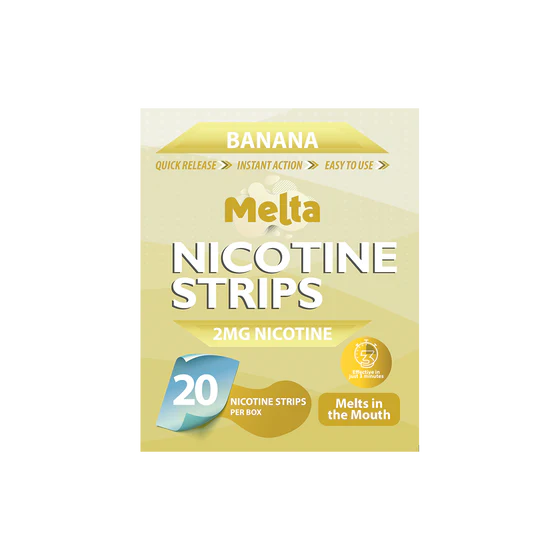 MELTA - BANANA - NICOTINE STRIPS 2MG