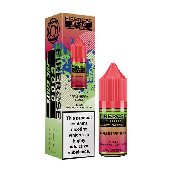 FIREROSE 5000 - APPLE BERRY BLAST - NIC SALT 10MG