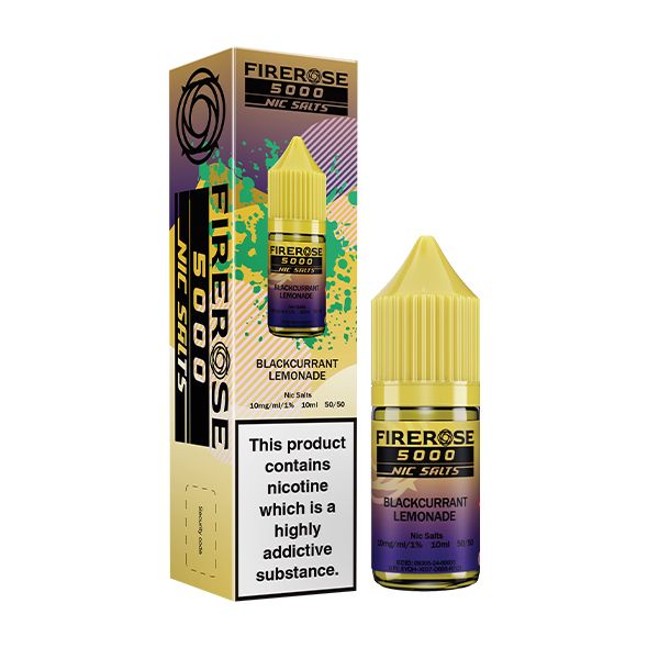 FIREROSE 5000 - BLACKCURRANT LEMONADE - NIC SALT 10MG