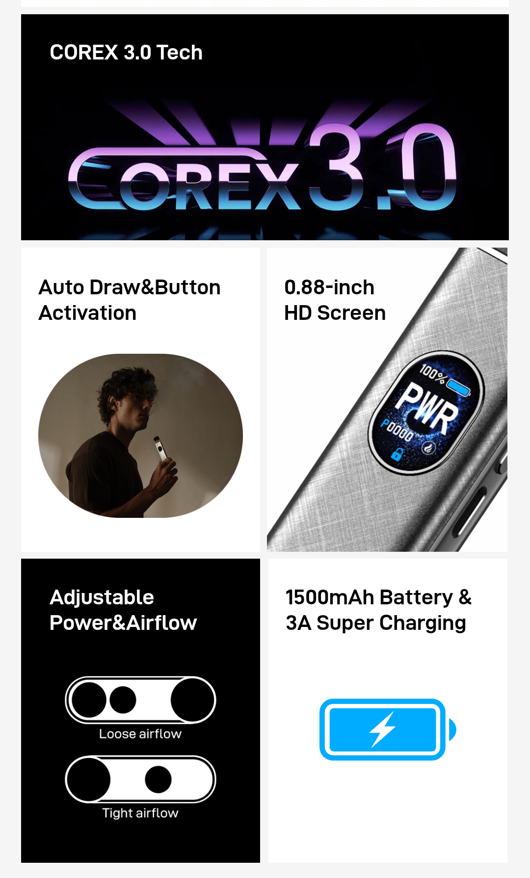 VAPORESSO - XROS 5 - CARBON STRIPE VAPORESSO - XROS 5 - CARBON STRIPE