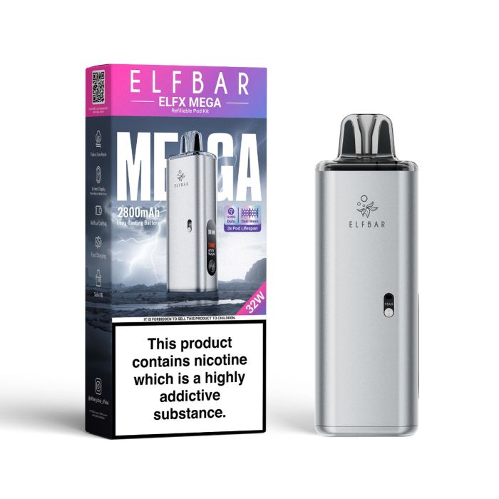 ELFBAR - ELFX MEGA KIT - SILVER