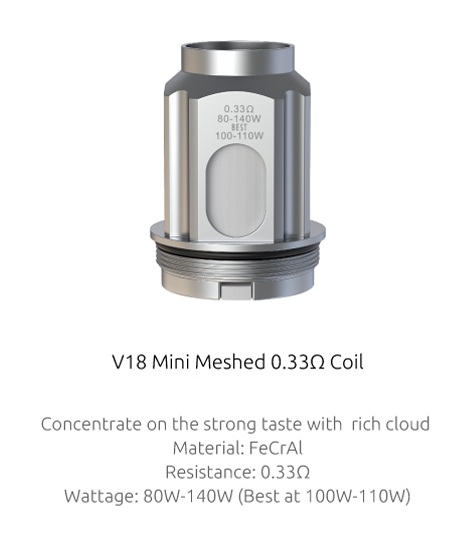 Smok - V18 Mini 0.33 Tank Coils </br>(3 Pack)