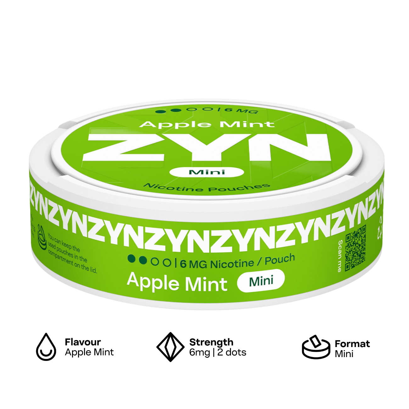ZYN mini - Apple Mint - 6mg Pouches