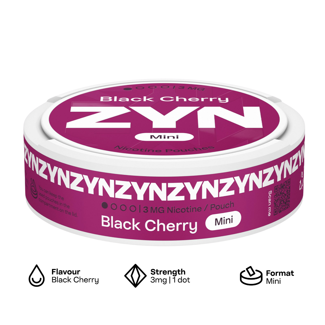 ZYN mini - Black Cherry - 3mg pouches