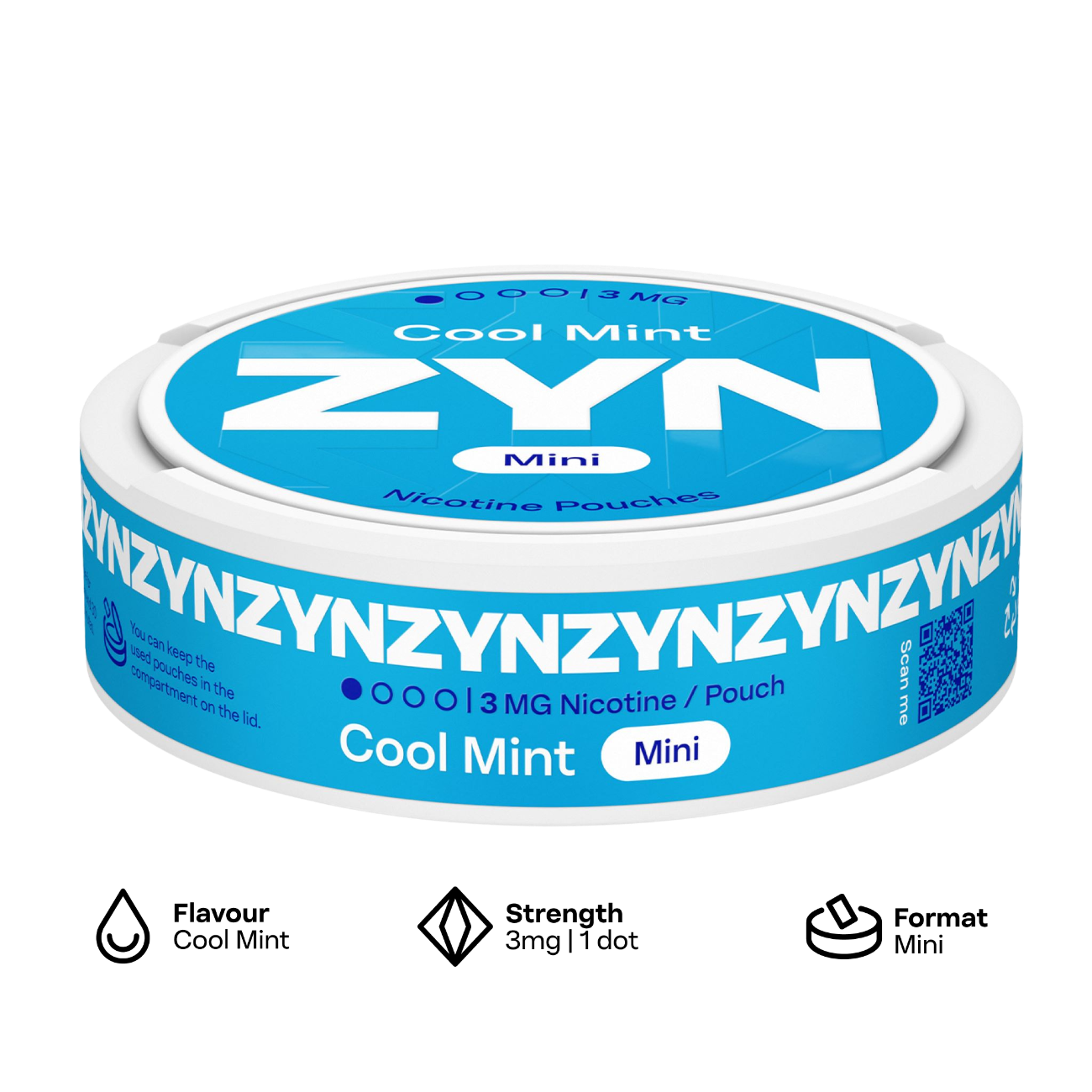 ZYN mini - Cool Mint - 3mg Pouches