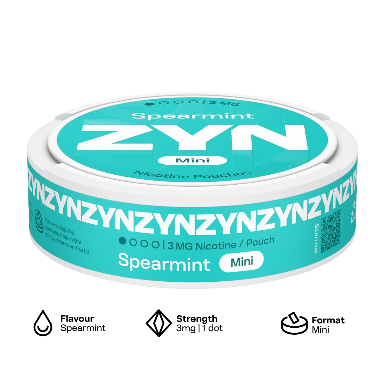 ZYN mini - Spearmint - 3mg Pouches