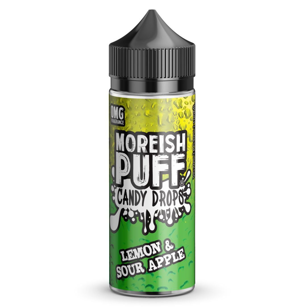 MOREISH PUFF - LEMON & SOUR APPLE CANDY DROPS - 100ML